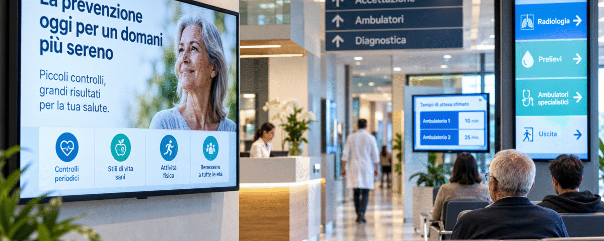 Digital Signage per la Comunicazione nelle strutture sanitarie
